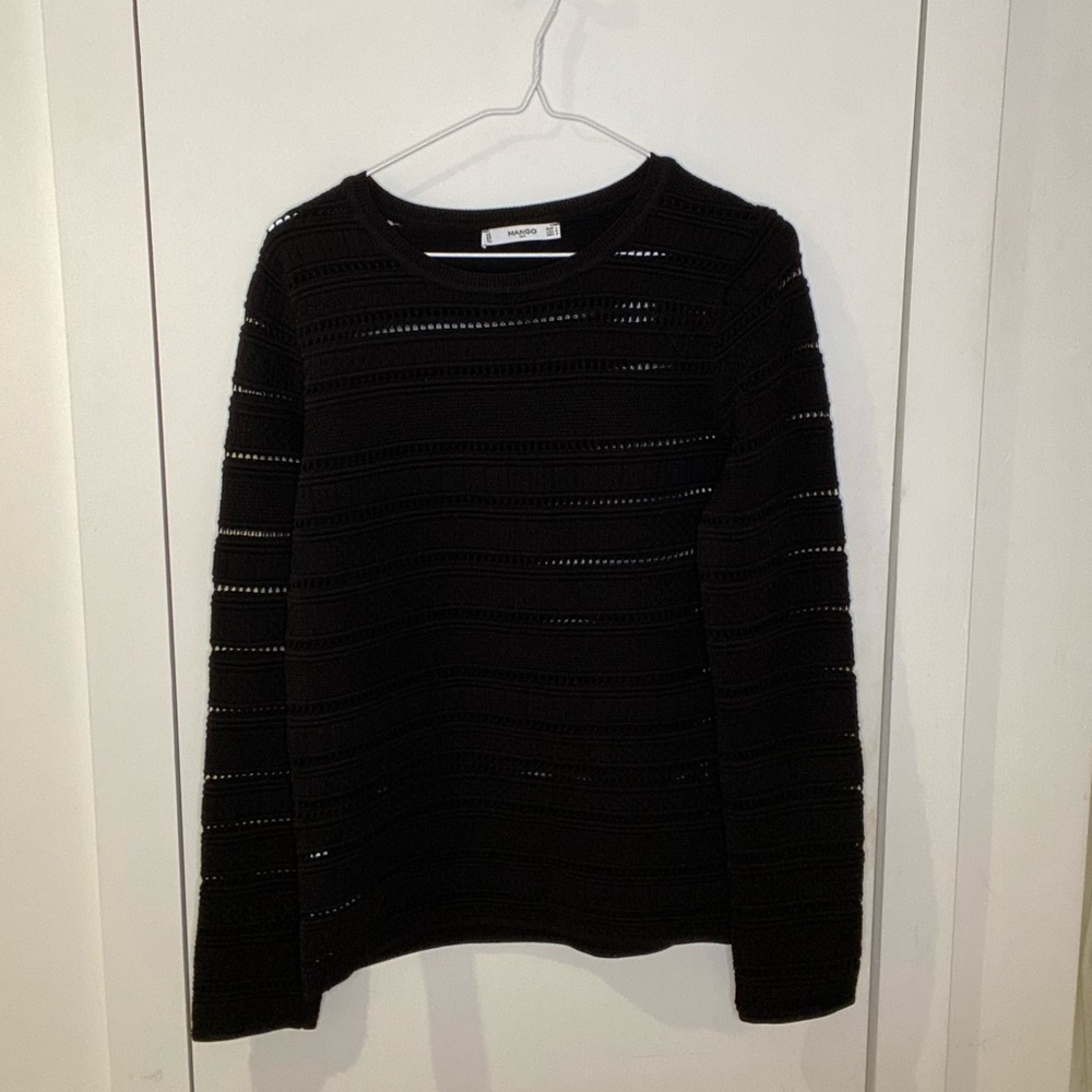 MANGO Crochet Sweater